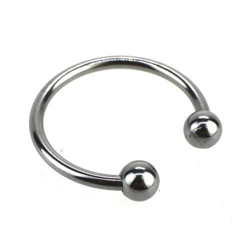 Steel Glans Ring With 2 Balls